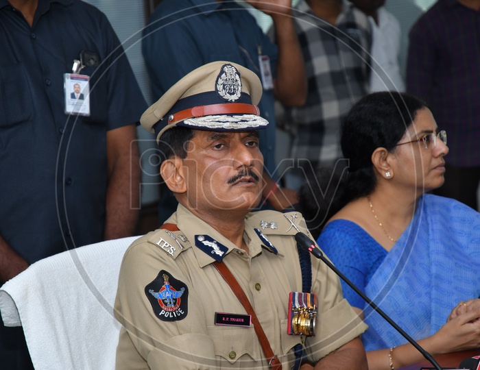 Former AP DGP RP Thakur in Press Conference