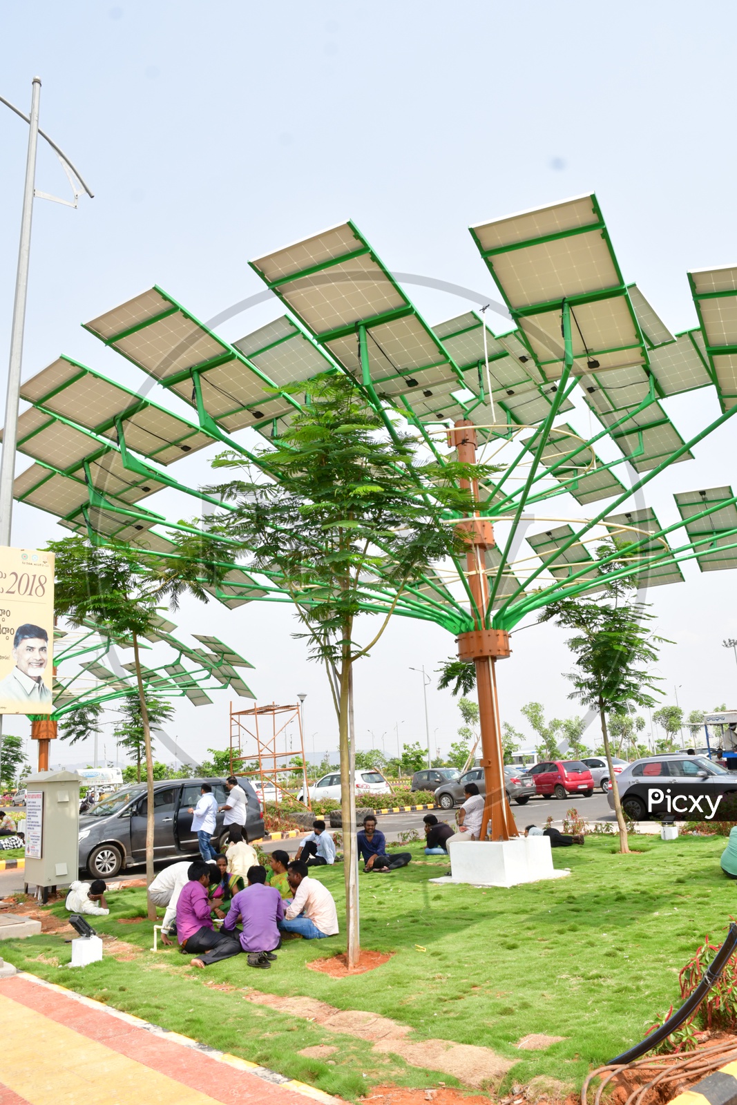 Solar Panels as Trees in Andhra Pradesh Secretariat