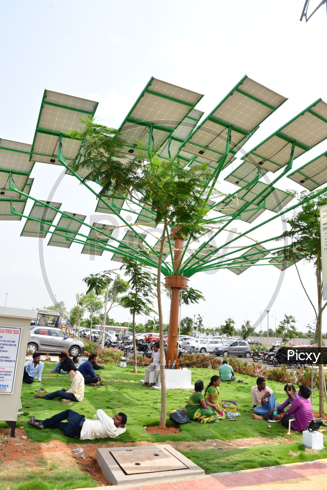 Solar Panels as Trees in Andhra Pradesh Secretariat