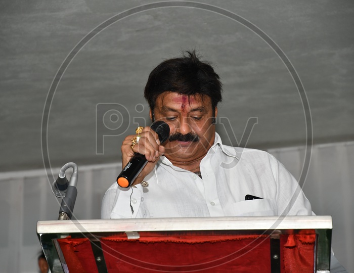 Telugu Film Actor and TDP MLA Nandamuri Balakrishna