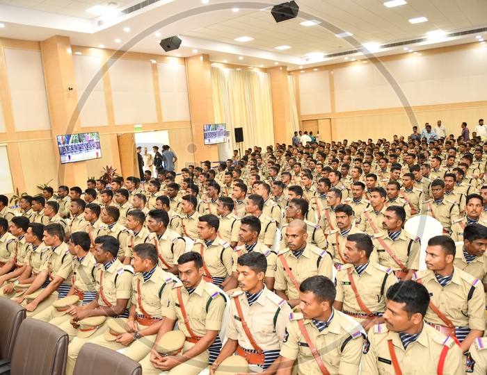 Andhra Pradesh Police Trainee Sub Inspectors in a Interaction Session with former Chief Minister Nara Chandrababu Naidu, 27th June 2018