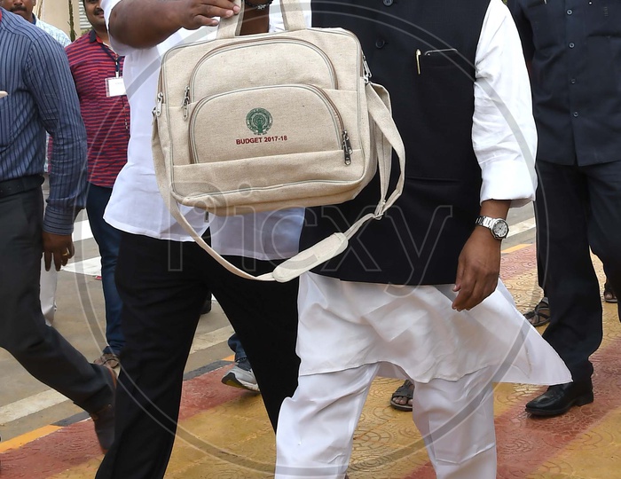 Yanamala Rama Krishnudu With Budget Briefcase