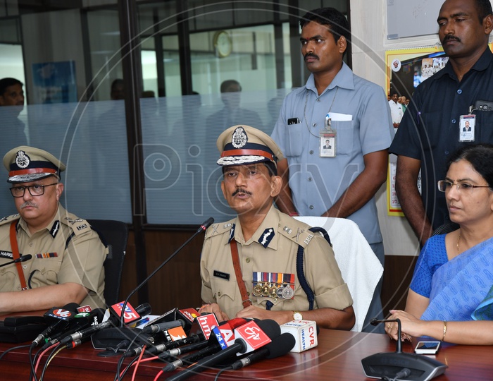 Former AP DGP RP Thakur in Press Conference