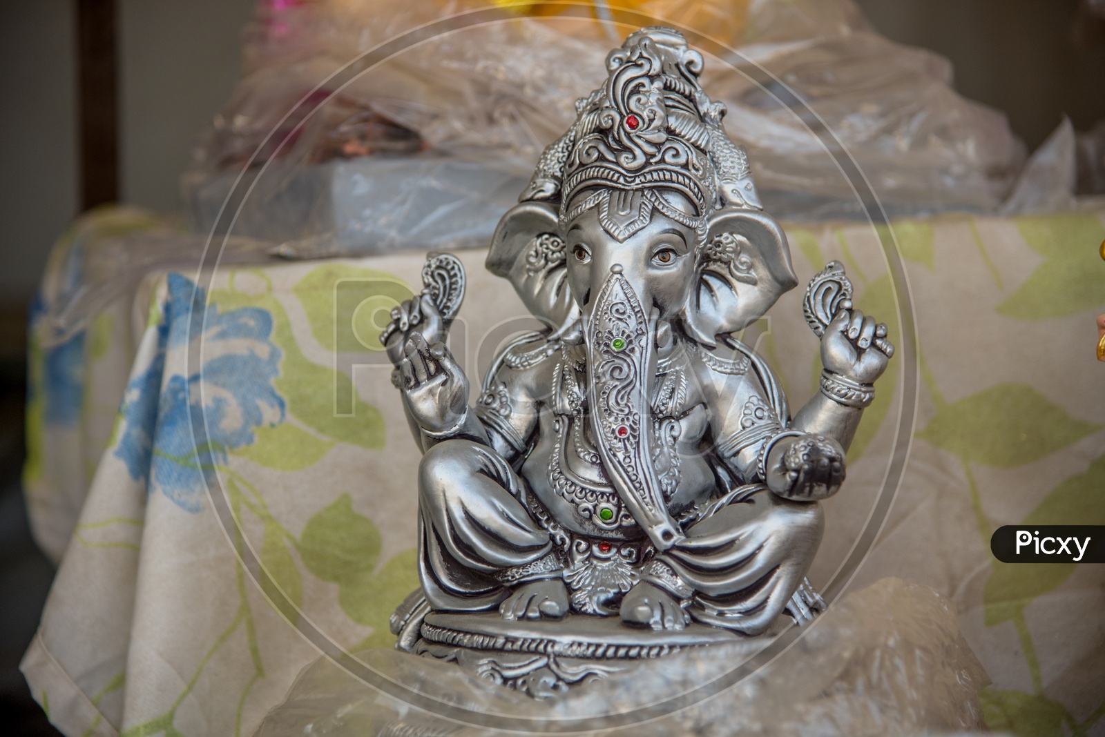 Lord Ganesh Idols Selling In Stalls For Ganesh Chathurdhi Festival