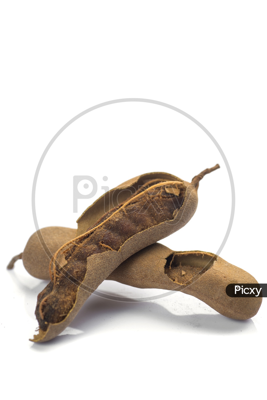 Ripen Tamarind On an isolated White Background