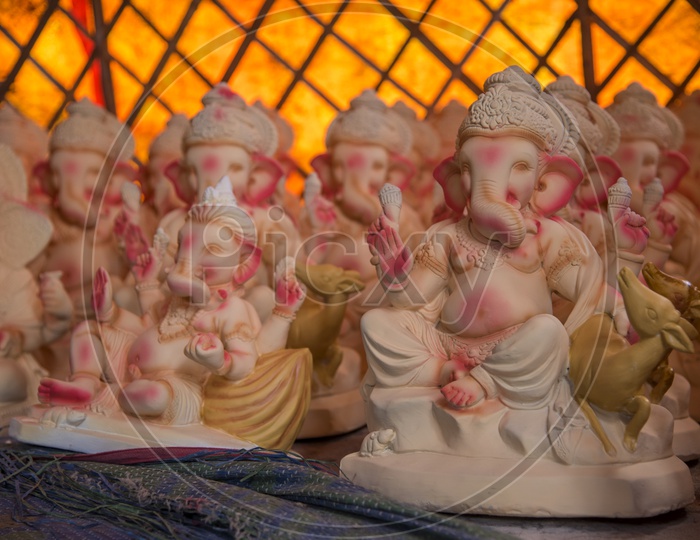 Lord Ganesh Idols in Workshops For Ganesh Chathurdhi Festival