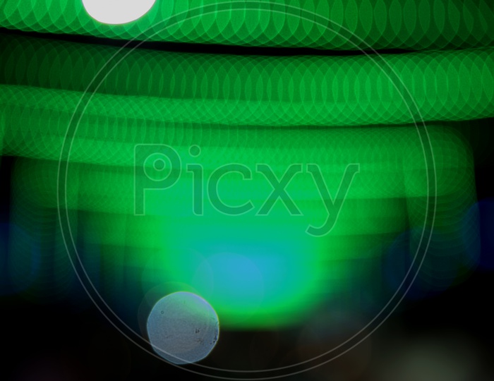 Abstract Background With LED Light Bokeh Patterns