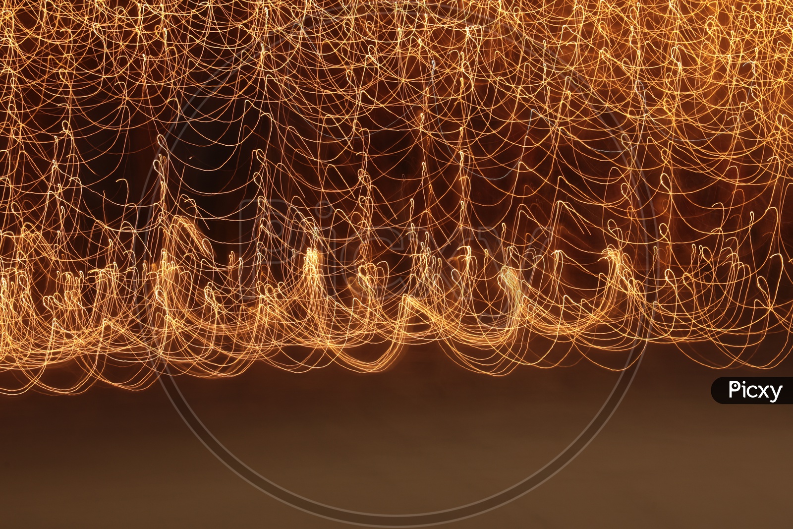 Abstract Sinusoidal Waves Light Painting