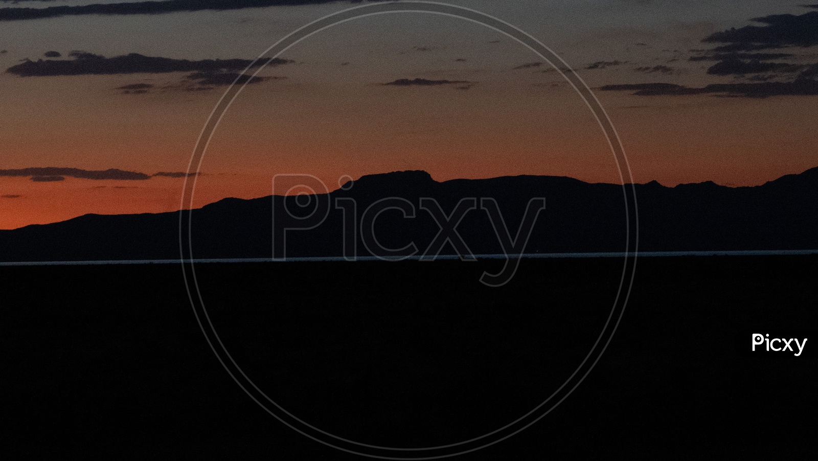 Image of Sunset hues over the Wasatch Mountain Ranges, Salt Lake City