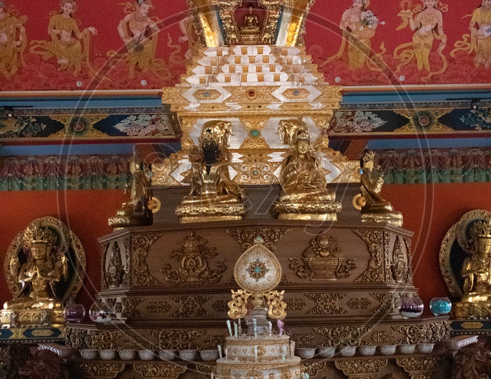 Buddhist Monastery Models At Namdroling Monastery