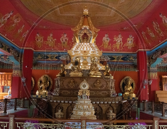 Buddhist Monastery Models At Namdroling Monastery