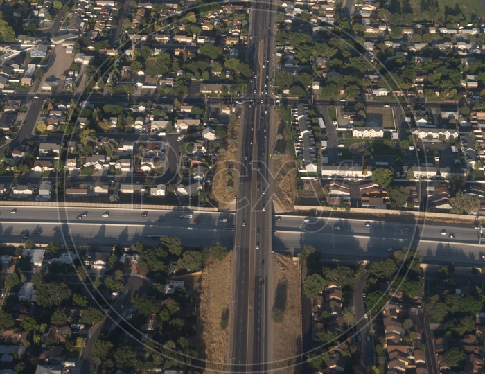 Birdseye view of the Urban Utah Roadways