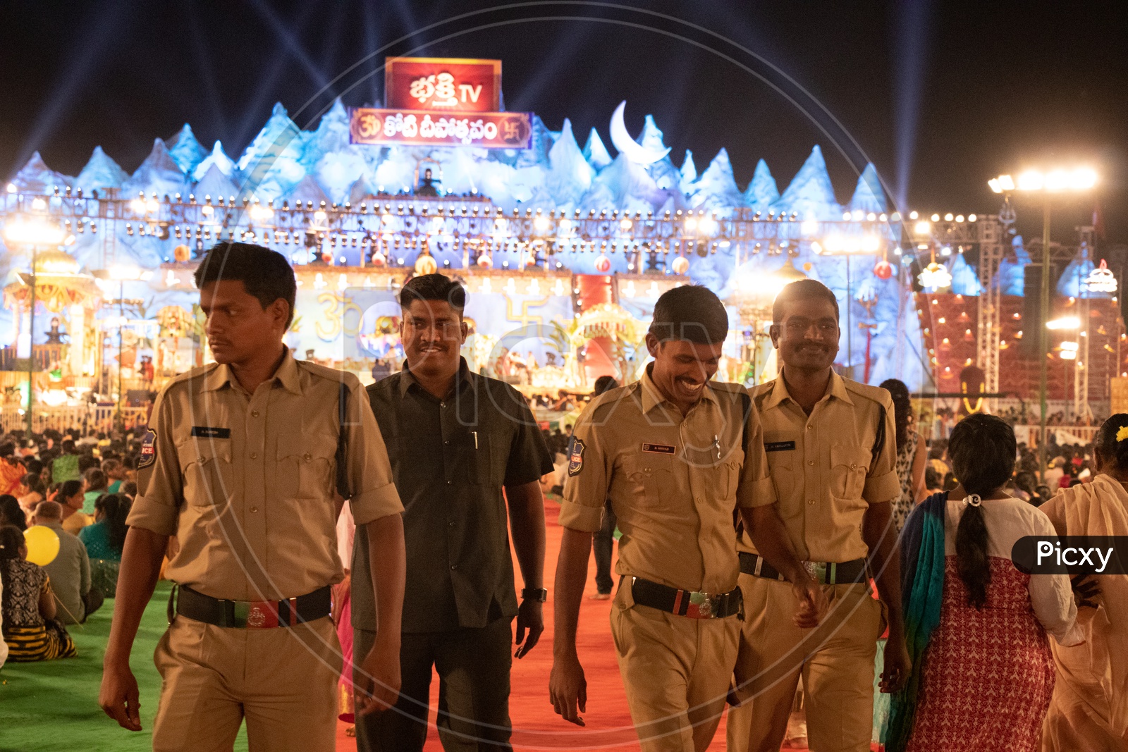 Policeman  Security Vigilance At Koti Deeposthavam Event