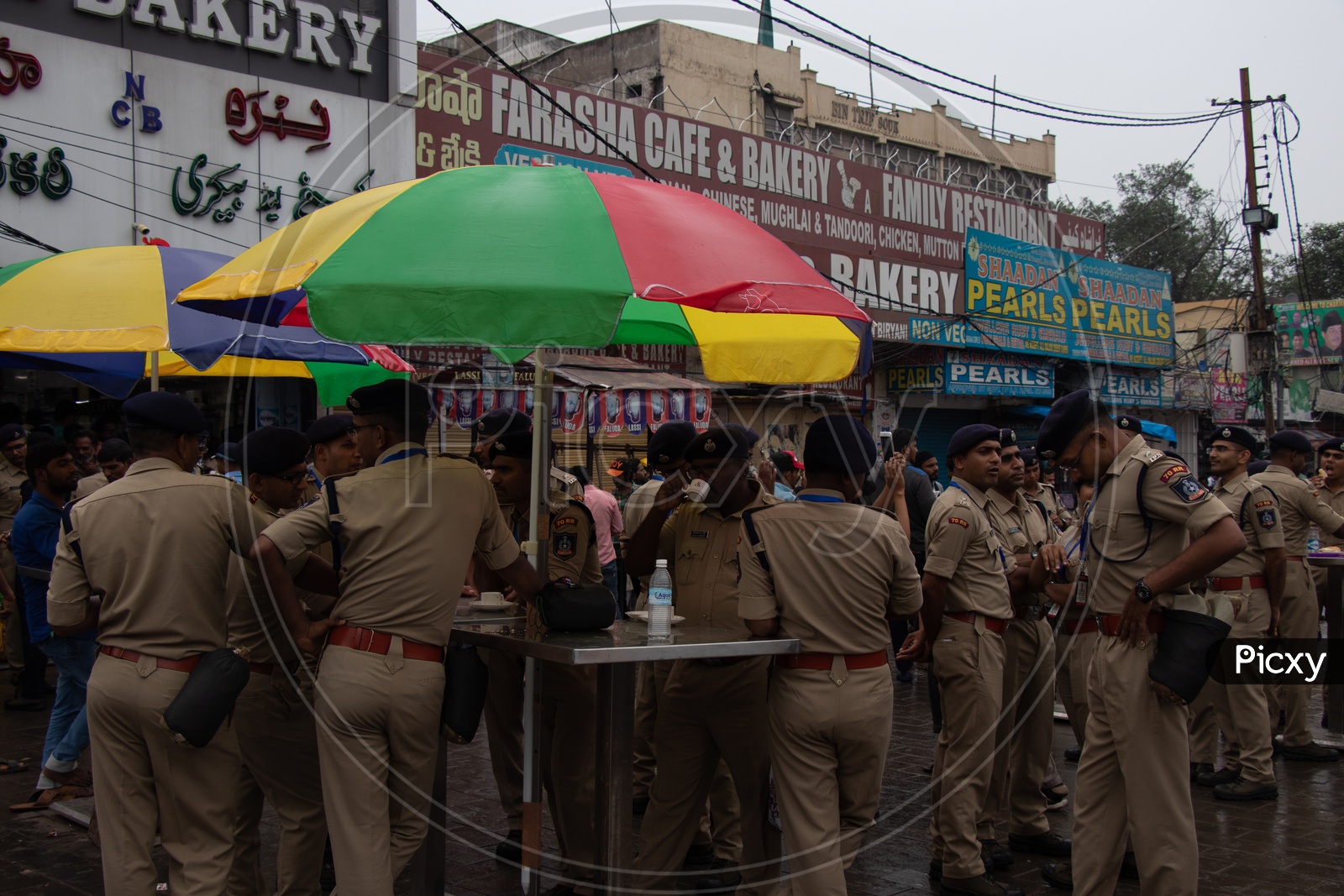 Trainee IPS  Officers in Security Vigilance Duty At Muhharam Procession