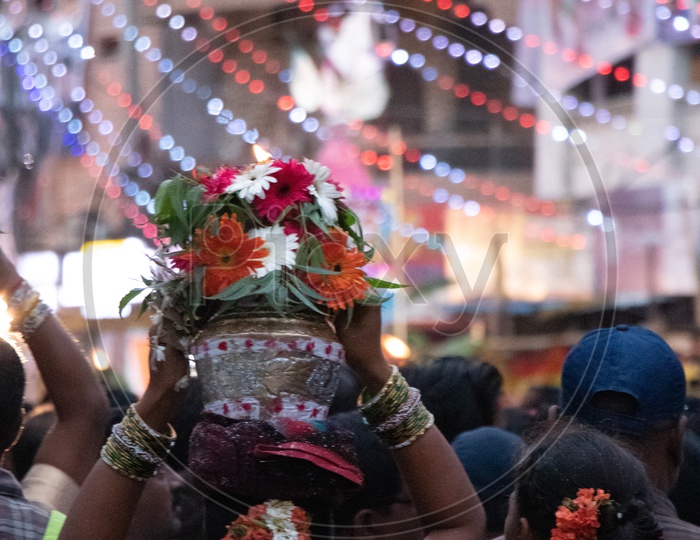 Bonalu Festival Celebrations At Lal Darwaza Temple in Hyderabad