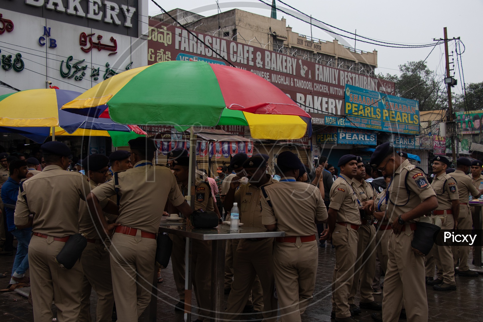 Trainee IPS  Officers in Security Vigilance Duty At Muhharam Procession