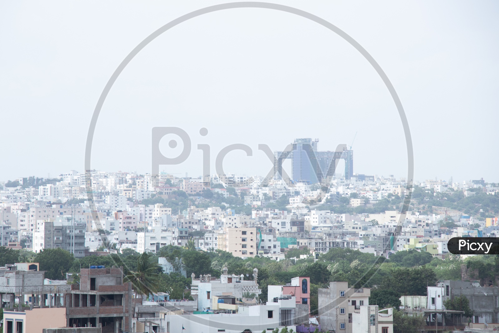 Hyderabad City Scape View From Golconda Fort