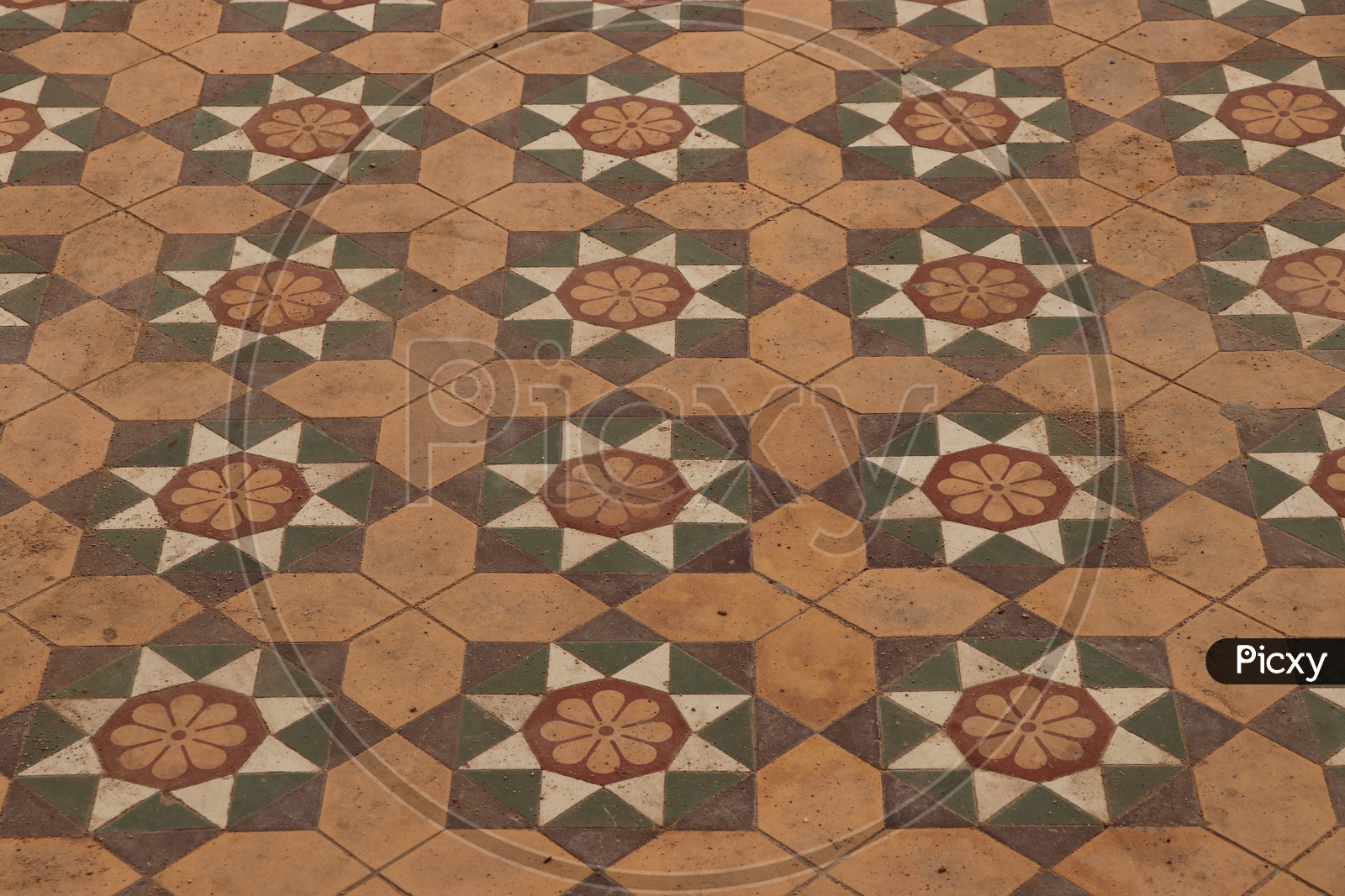 Closeup Of Patterns Of Flooring in Khursheed Jah Dev Di