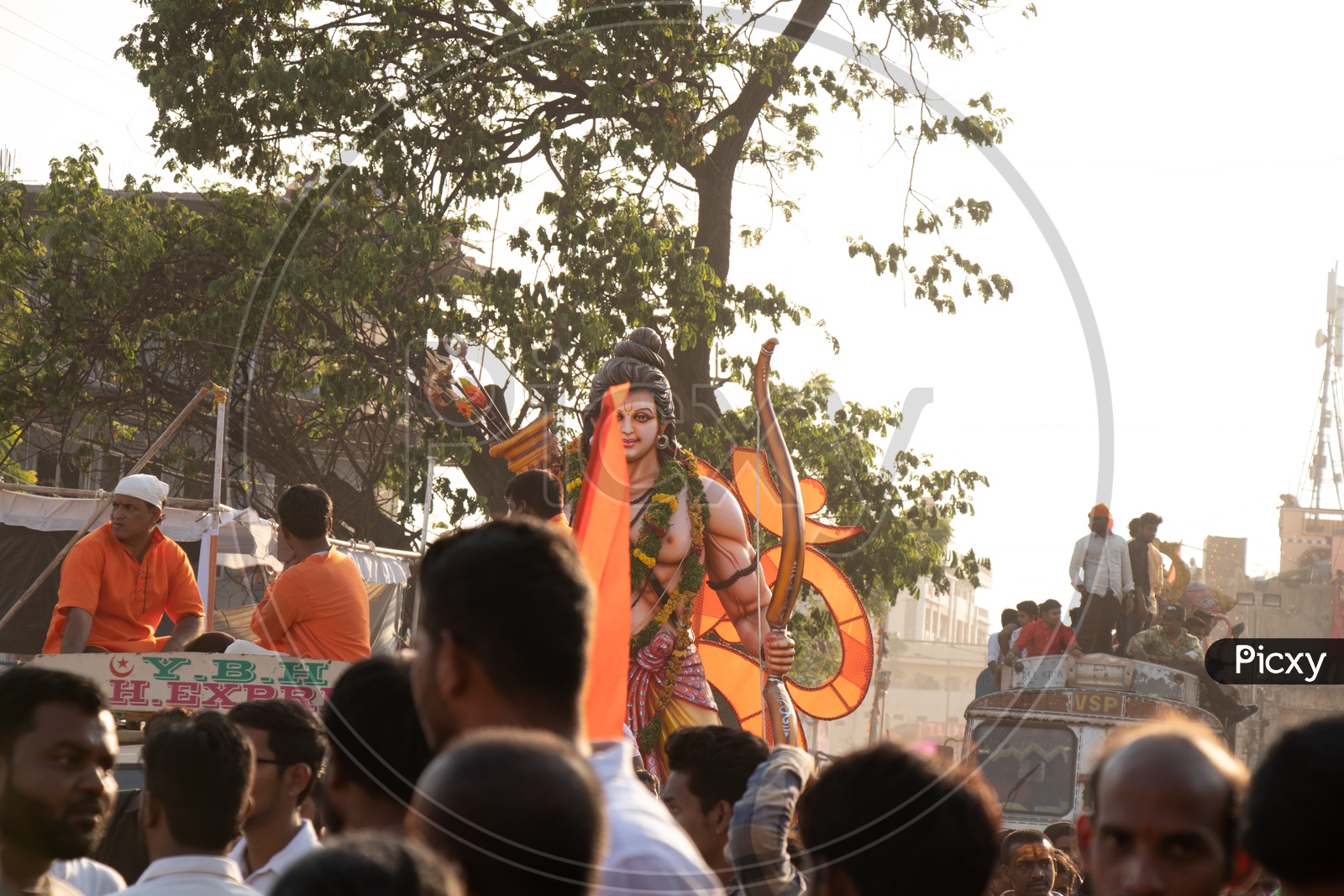 Lord Sri Rama  Idols in Procession During Sri Rama Navami  Shoba Yatra