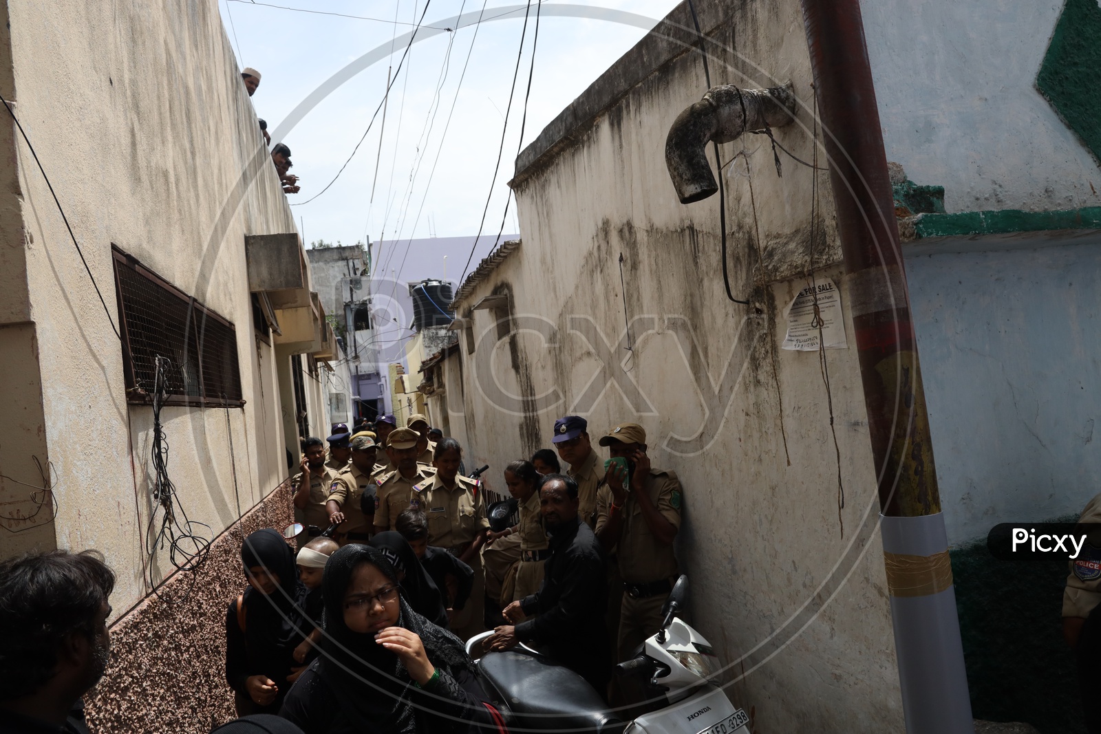 Hyderabad Police Man On Duty During Muharrum Procession