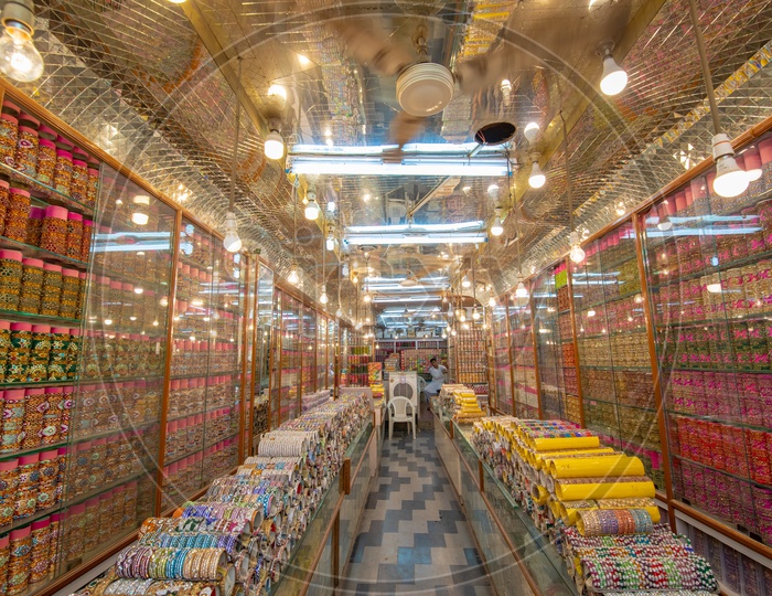 Famous Bangle Stores Around  Charminar