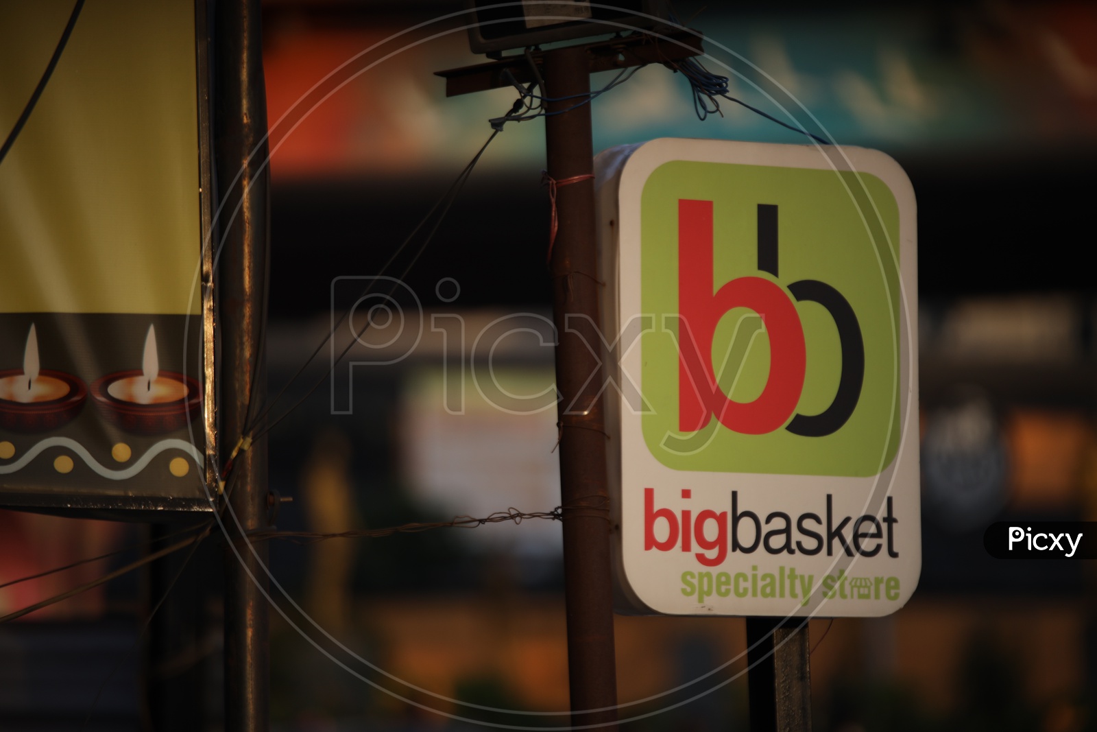 Big Basket  Branding Advertisement Stickers