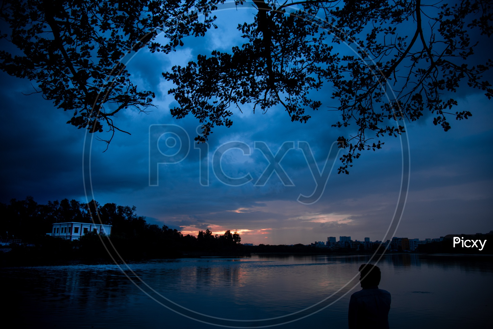 Sunset View at IDL Lake, Hyderabad