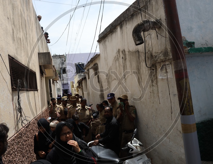 Hyderabad Police Man On Duty During Muharrum Procession