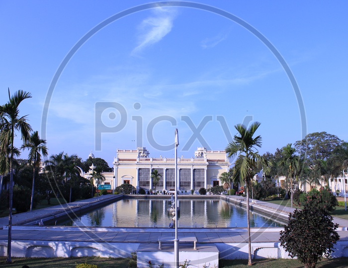 Chowmahalla Palace View With Blue Sky Background