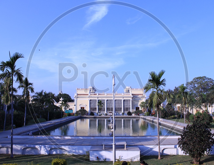 Chowmahalla Palace View With Blue Sky Background