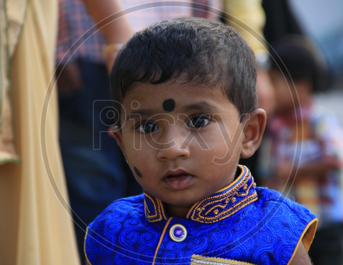 Cute Indian Boy Wearing Traditional Wear