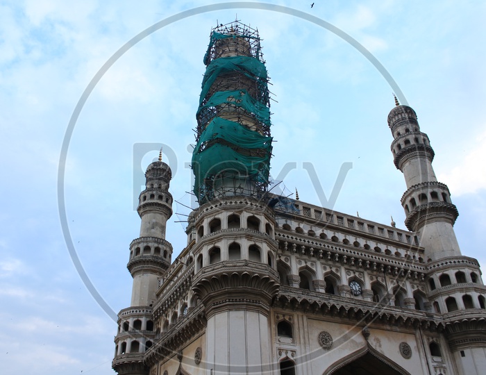 Renovation Or Restoration Works Of Charminar Pillars