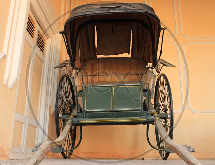 Vintage Wooden Carts At Chowmahalla Palace