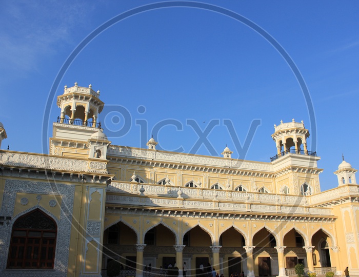 Chowmahalla Palace View With Blue Sky As Background