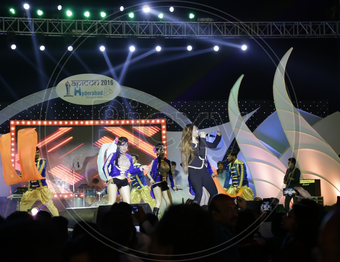 Live Concert Performance With Dancers At APICON 2016 Event in Hyderabad