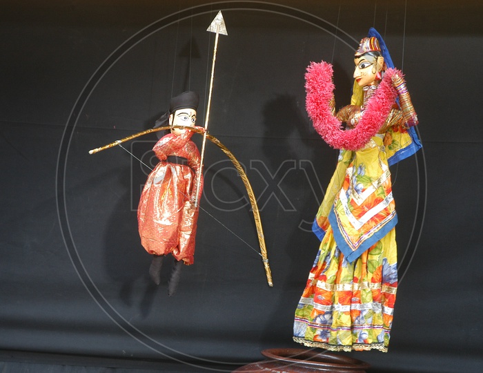 Traditional Tholu Bommalata or Shadow Puppet Show