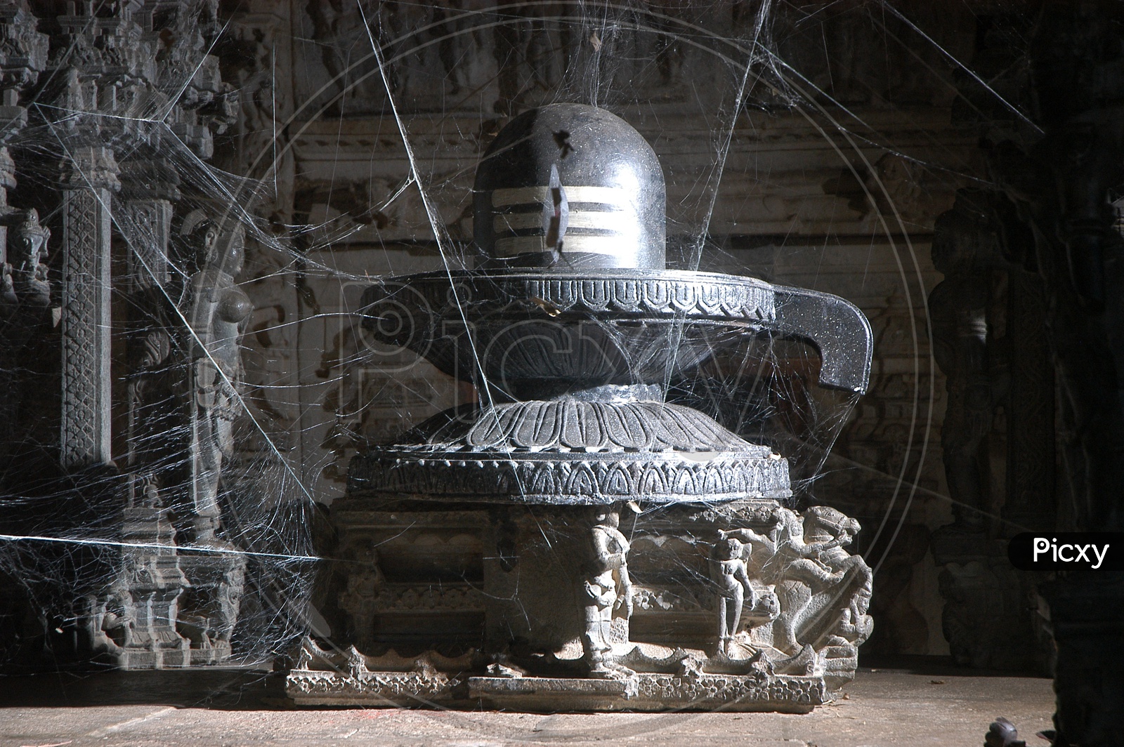 Lord Shiva Lingam in a Old Temple