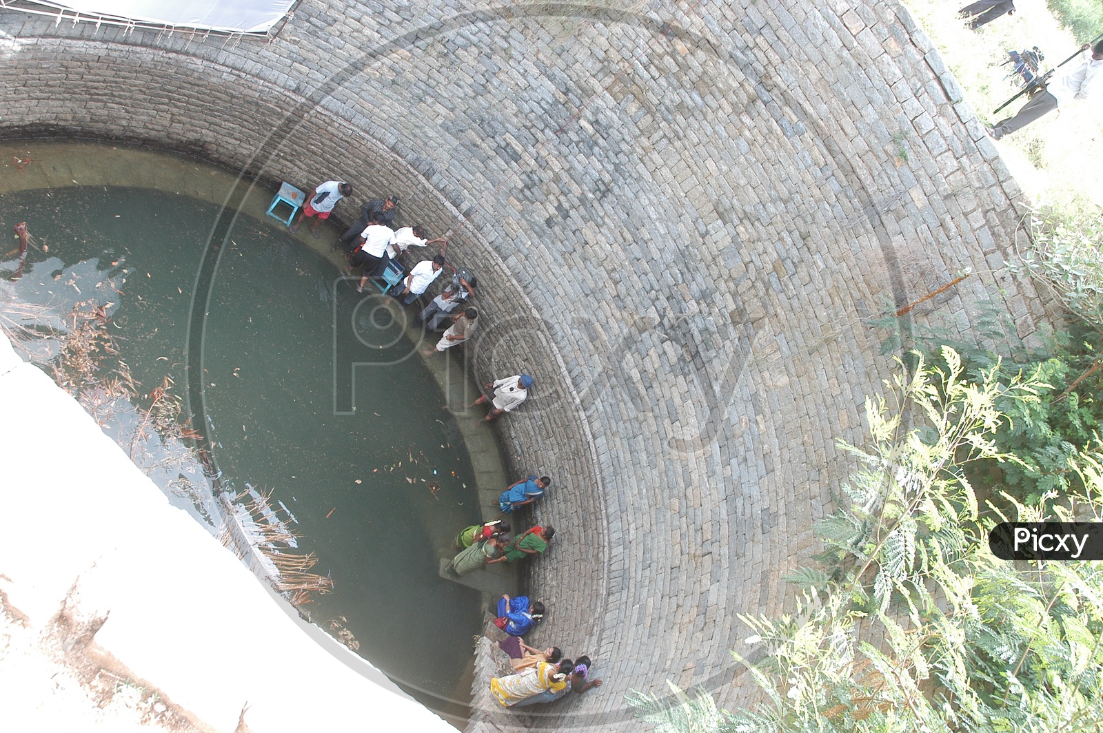 Telugu Movie Shooting in a Old Well
