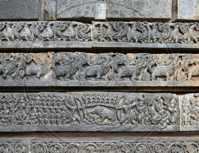 Halebeedu temple carving - historic place