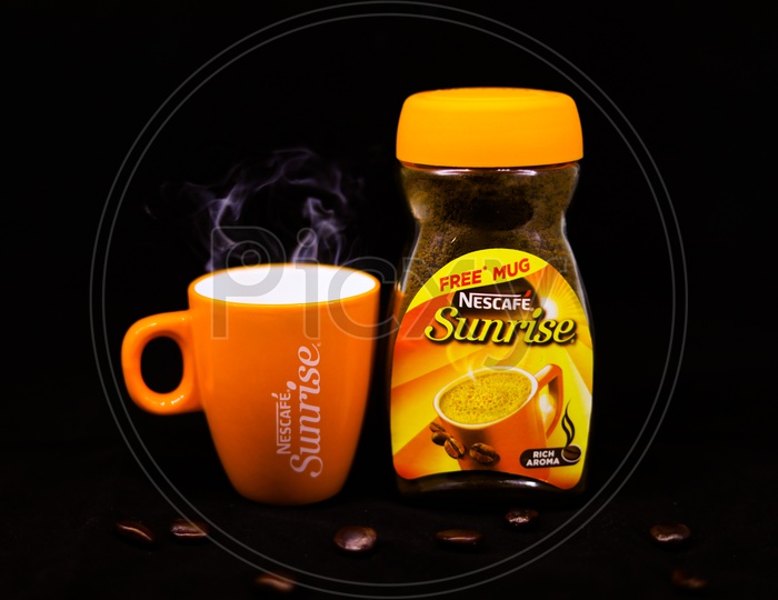 Morning coffee with loved once. nescafe Sunrise coffee.
