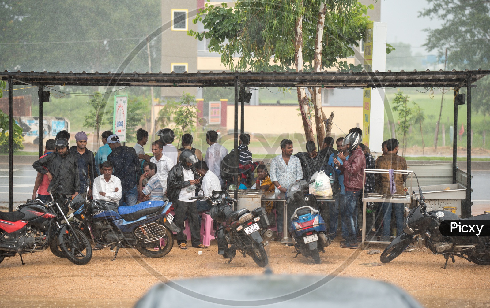 Image Of TSRTC Strike In Telangana Forced Public To Take Up Their Own 