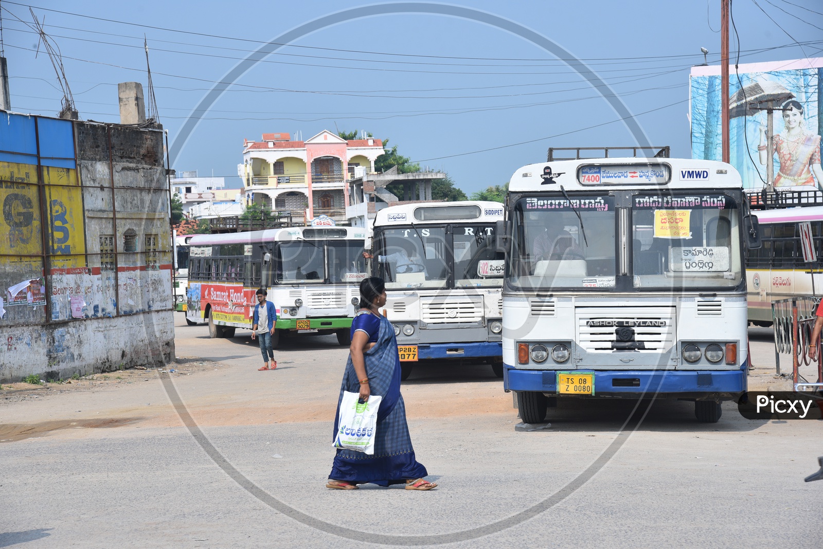 Because of the ongoing bus strike issues of TSRTC  workers union and Telangana State Government, TSRTC is forced to use the services of Private Bus Drivers and conductors