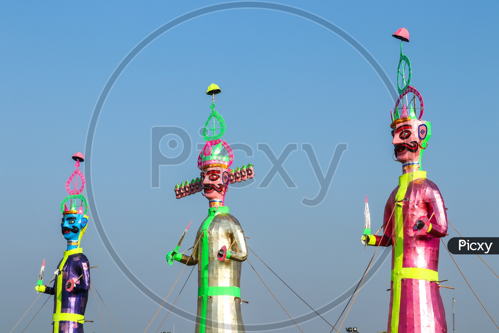 Effigy of Ravan during Dussehra celebrations