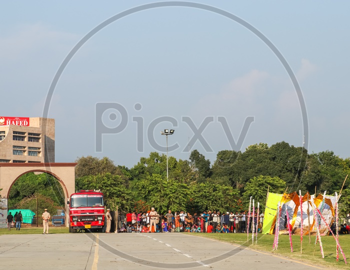 Fire engine brought in advance during Dussehra celebrations 2019