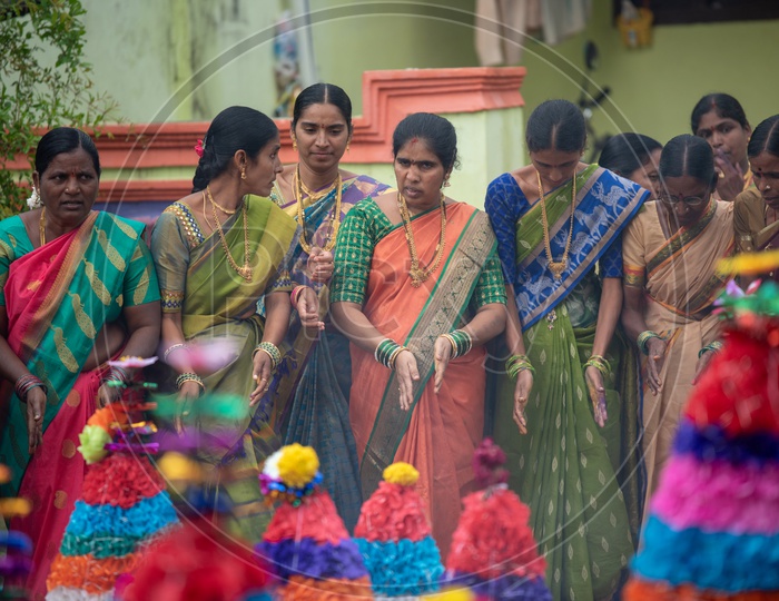 Telangana  women celebrate Saddula Bathukamma on 6th October,2019