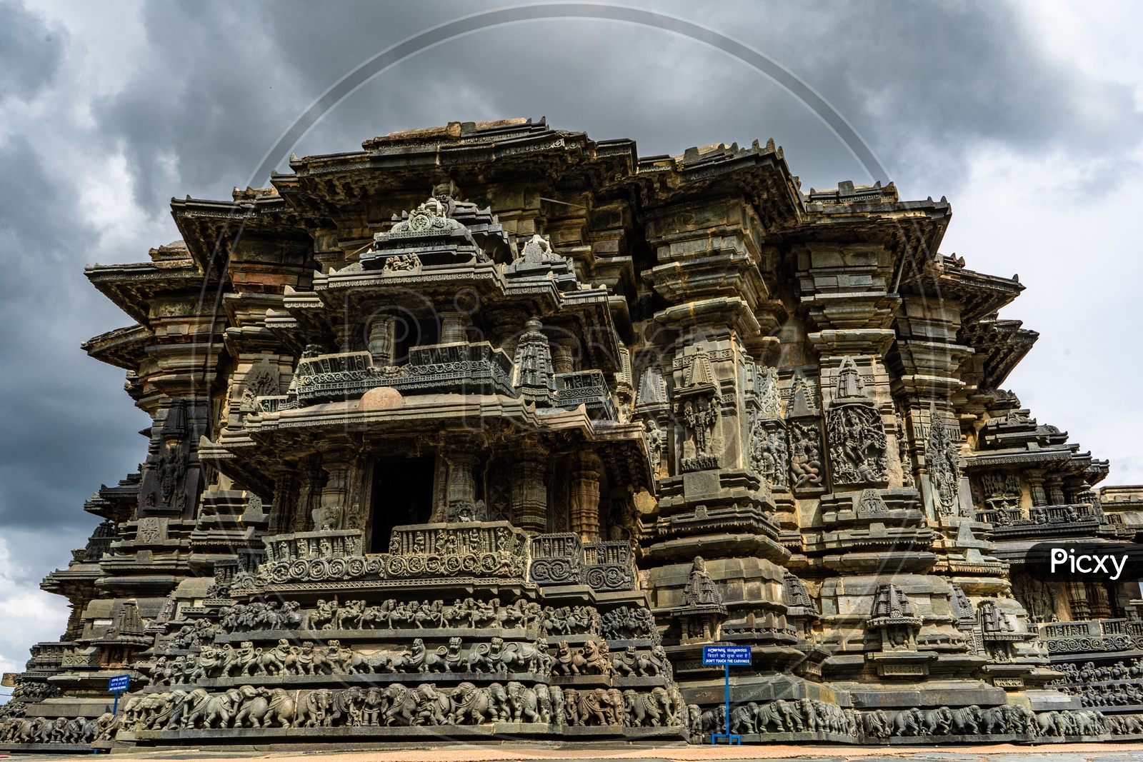 Ancient Hoysala Architecture Of  Belur Chennakeshava Temple With Wall Sculptures  And Ancient Designs