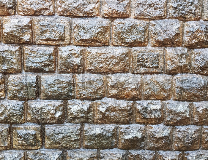 Texture Of a Stone  Wall With Patterns Forming a Background