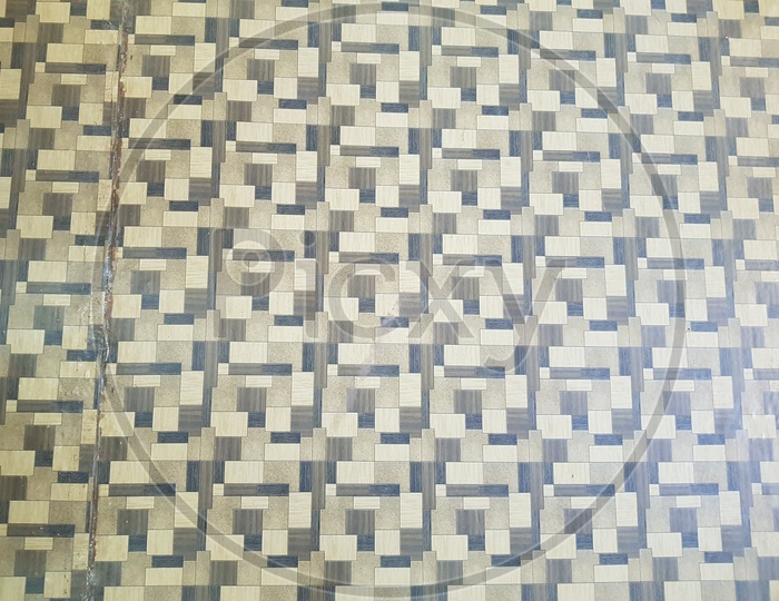 Seamless Patterns Of Floor Tiles Closeup Forming a Background