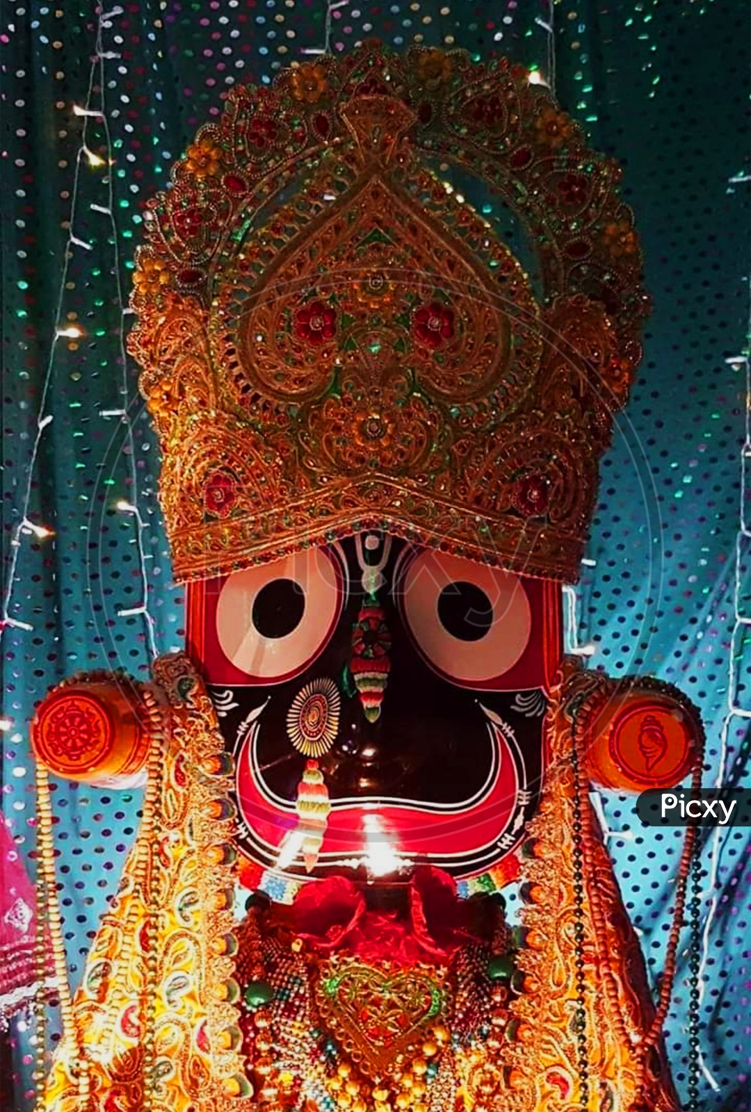 Image of Idol Of Lord Jagannath, Holy Hindu God-BK509760-Picxy
