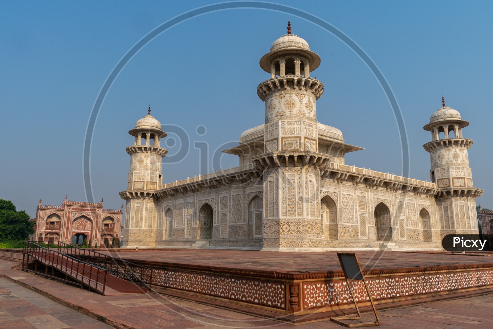 Architectural View of Itmad-ud-Daula Tomb In Agra , Also Known As Bachcha Taj or Jewel Box